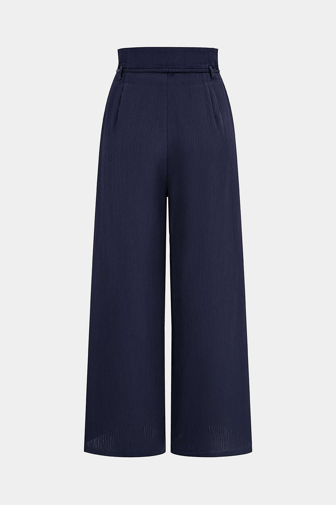 "Belted High Waist Wide Leg Pants"