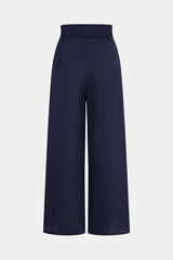 "Belted High Waist Wide Leg Pants"