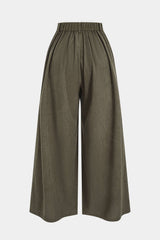 "Corduroy Wide Leg Trousers"