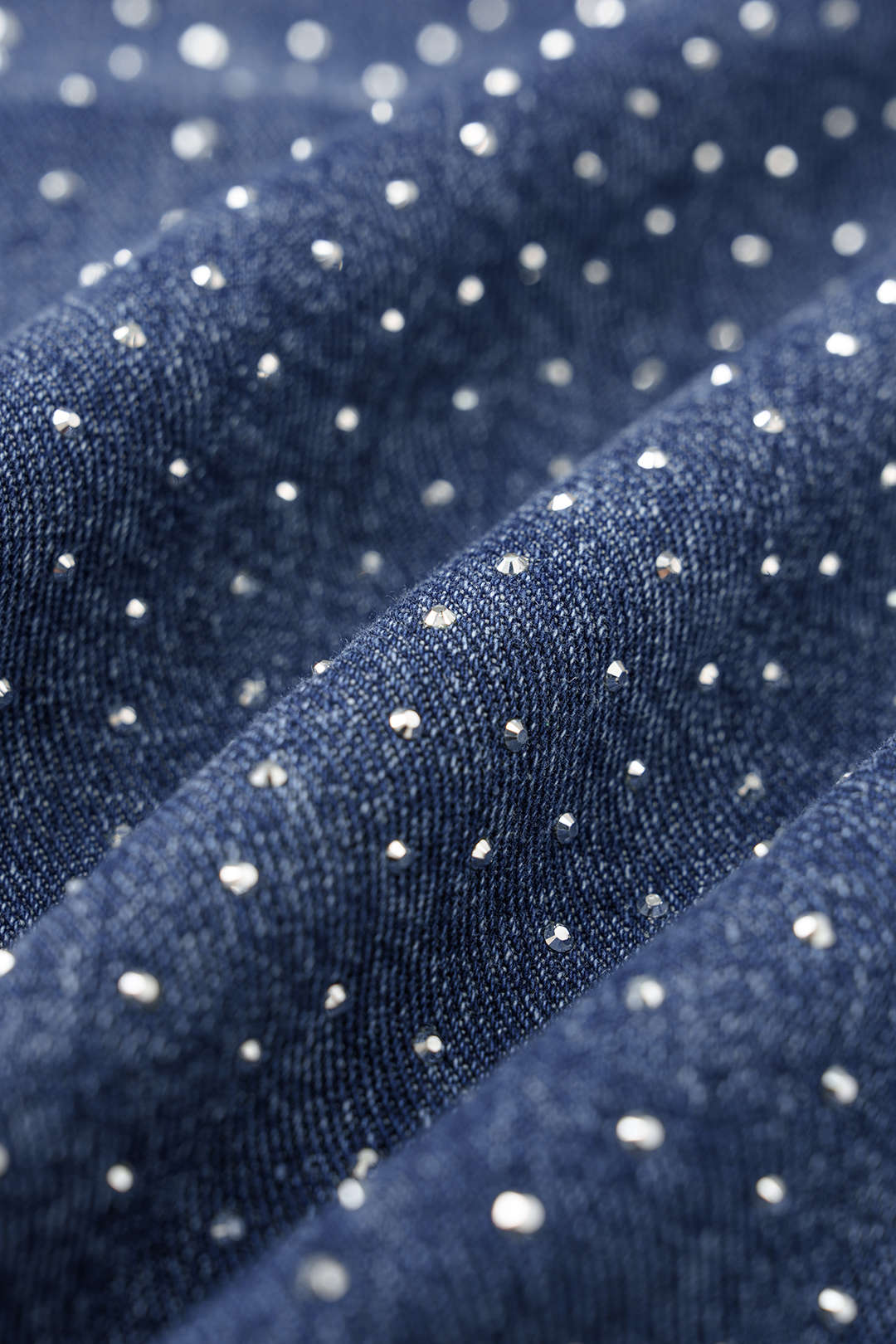 "Denim Bow Rhinestone Straight Leg Jeans"