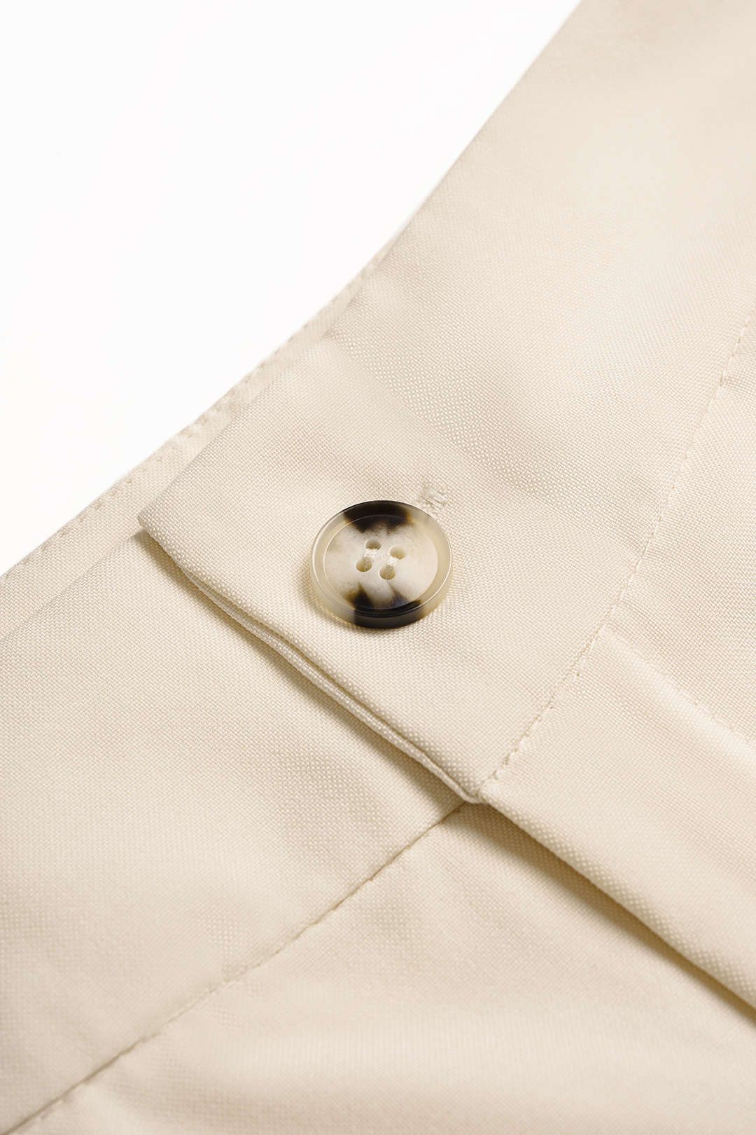 "Button Wide-Leg Pants"