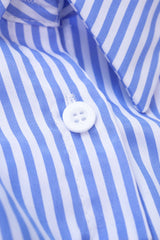 "Contrast Stripes Print Short Sleeve Mini Dress"