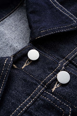 "Denim Buttoned Pocket Outerwear"
