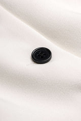 "Button Round Neck Tank Top And Solid Skirt Set"