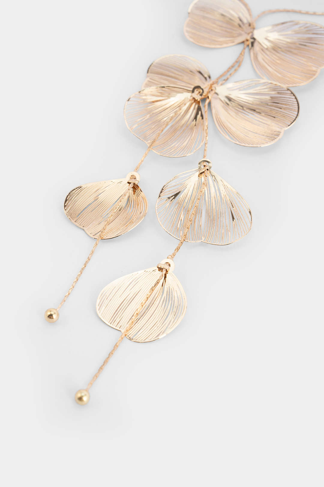 "Alloy Ginkgo Leaf Necklace"