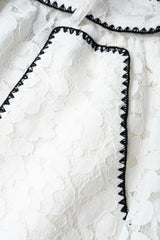"Contrast Whipstitching Lace Tie-Up Wide Leg Shorts"