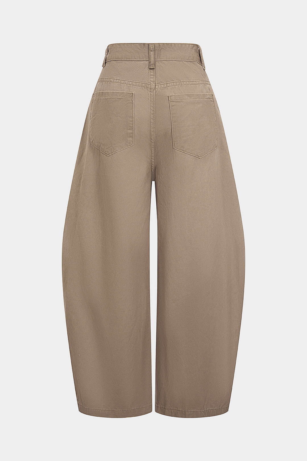 "Denim Letter Print Barrel Jeans"