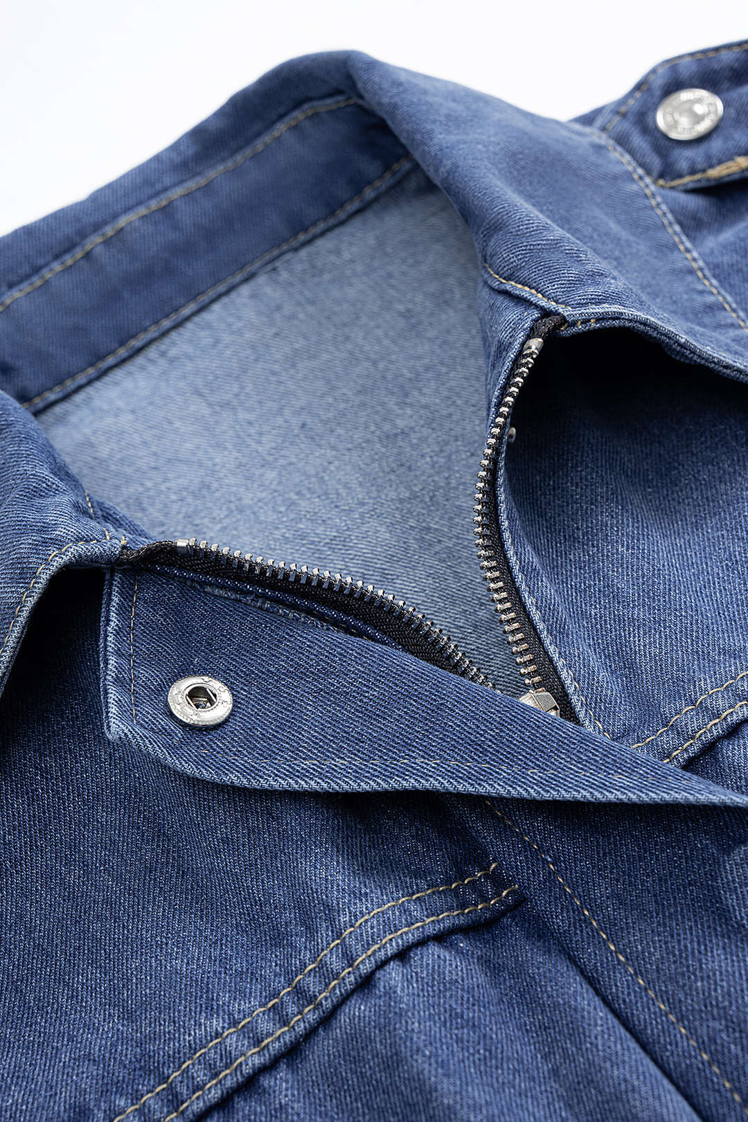 "Denim Belted Outerwear"