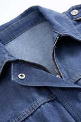 "Denim Belted Outerwear"