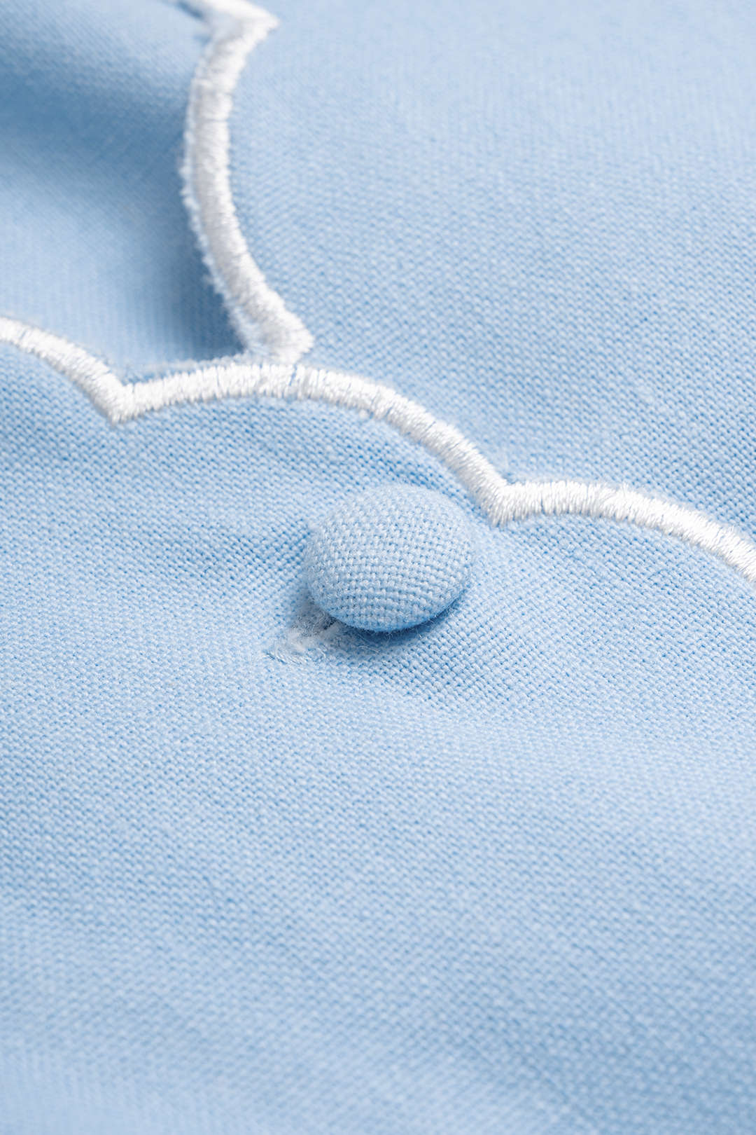 "Contrast Whipstitching Linen Button Tank Top"