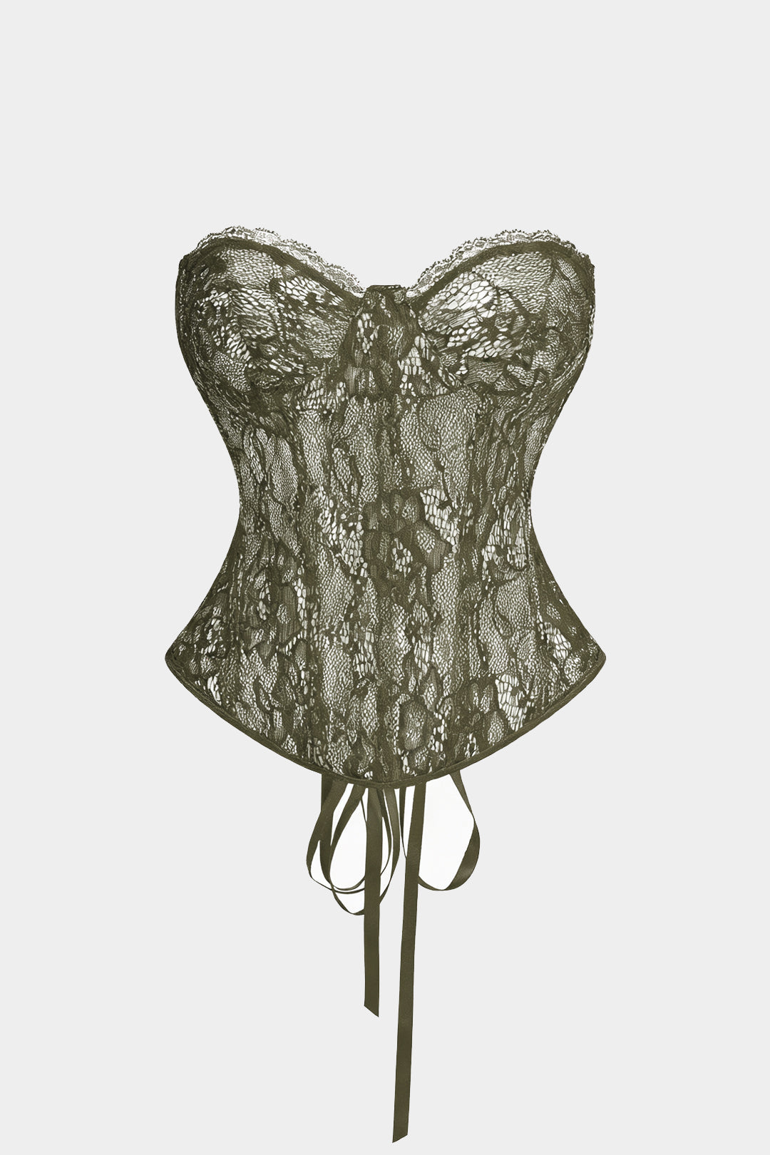 "Bustier Backless Tie Corset Top"