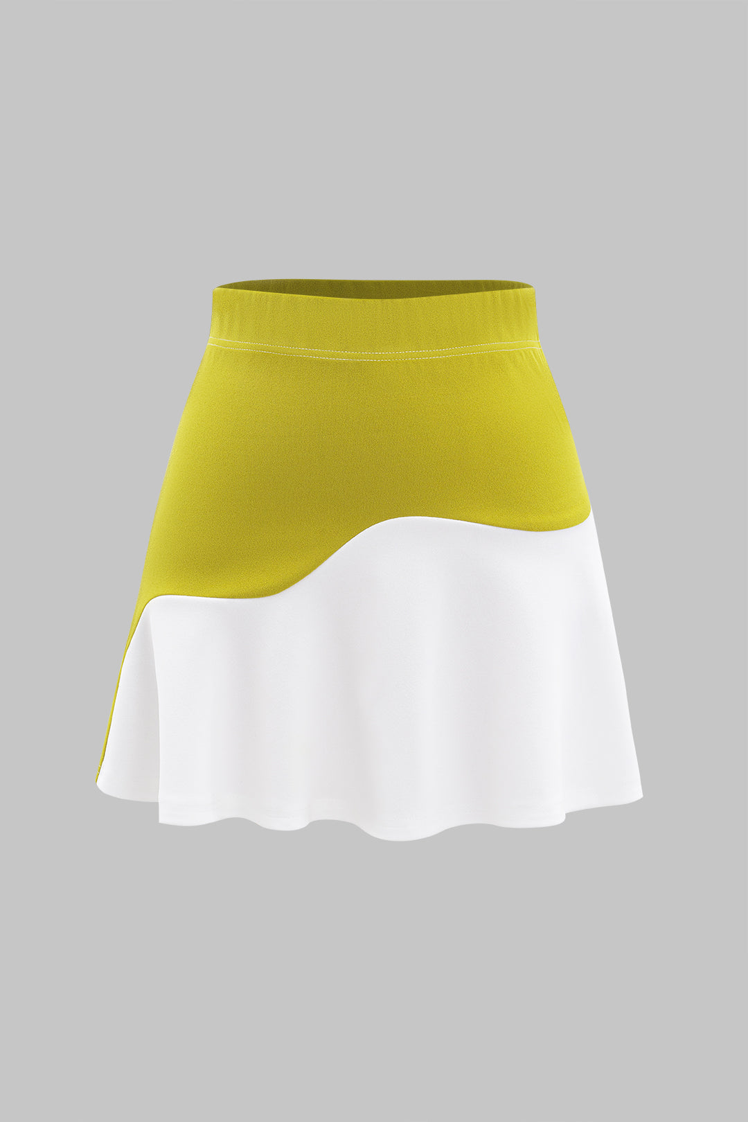 "Asymmetrical Patchwork Skirt"