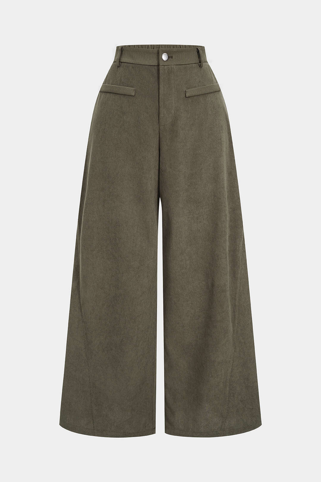 "Corduroy Wide Leg Trousers"