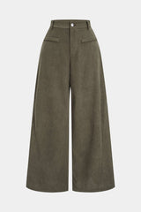 "Corduroy Wide Leg Trousers"