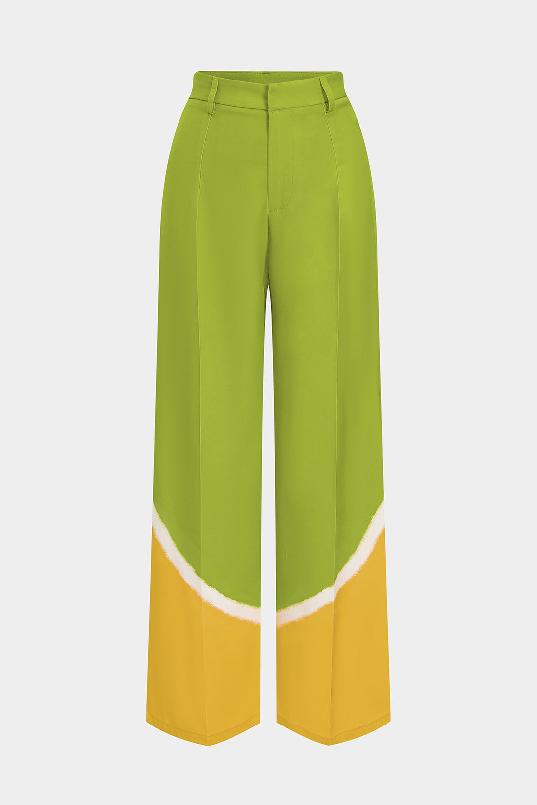 "Contrast Wide Leg Trousers"