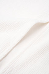 "Contrast Textured Button Skirt"
