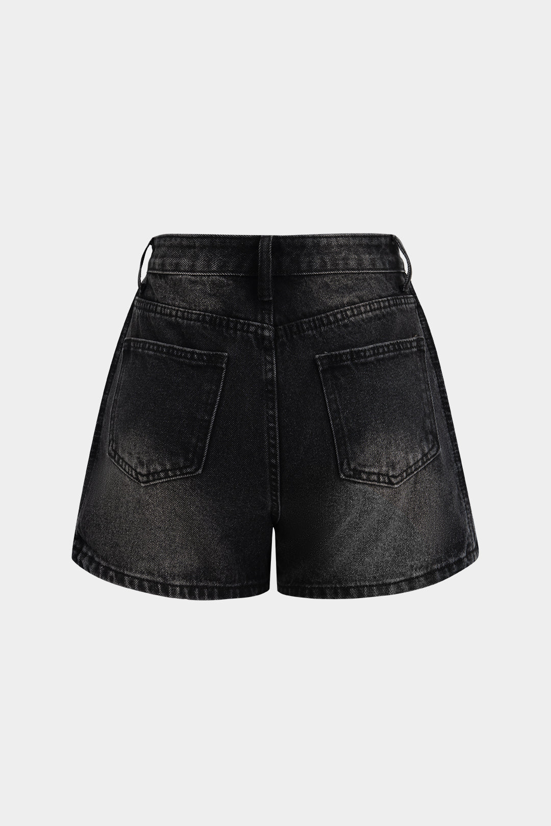 "Denim Button Pocket Shorts"