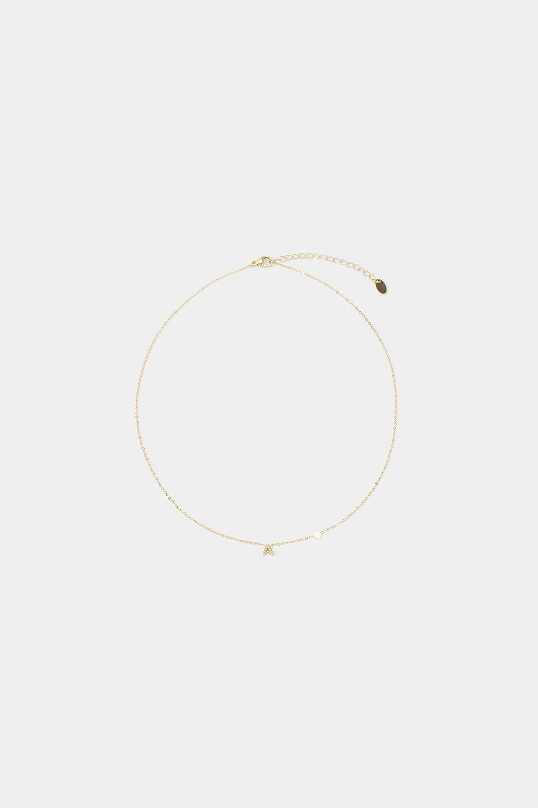 "Alloy Letter Necklace"