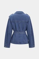 "Denim Belted Outerwear"