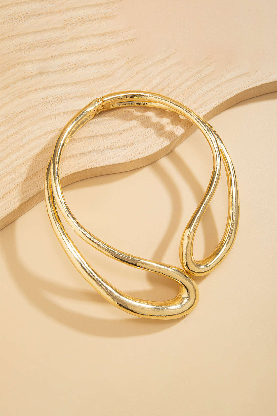 "Cut Out Asymmetrical Necklace"