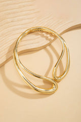 "Cut Out Asymmetrical Necklace"