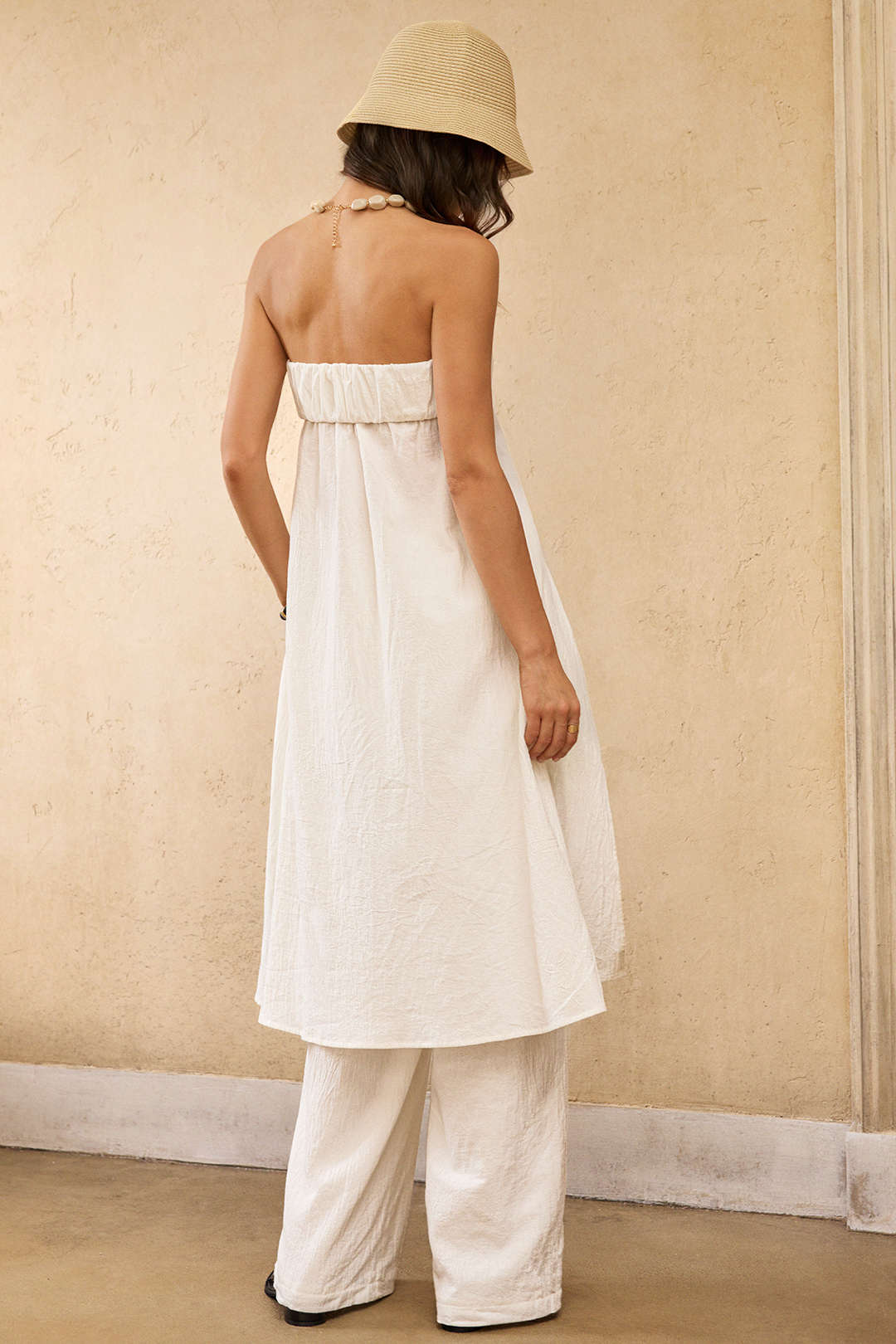 "Contrast Binding Pocket Pants"