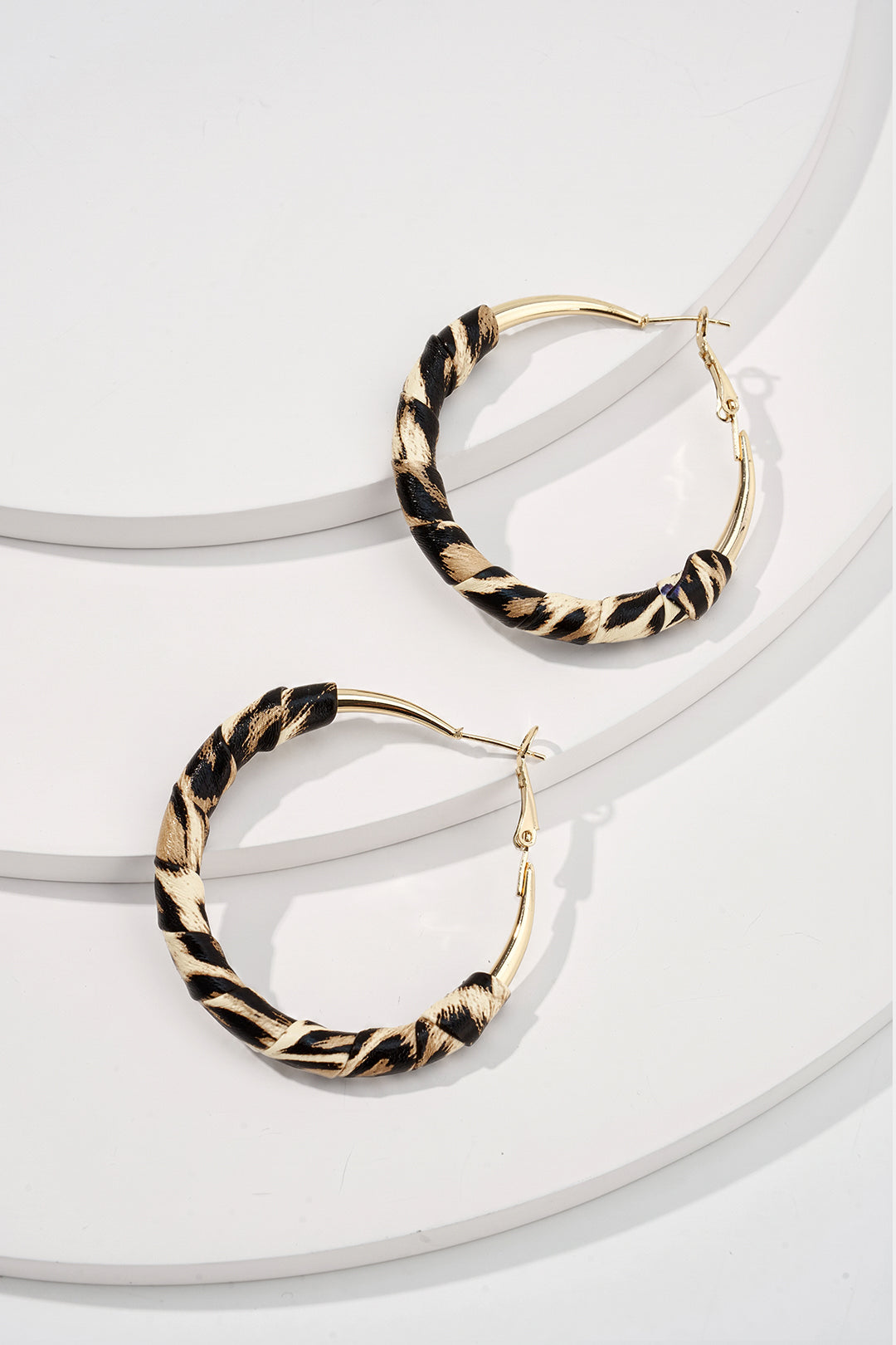 "Alloy Leopard Print Earrings"