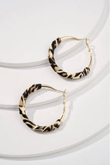 "Alloy Leopard Print Earrings"