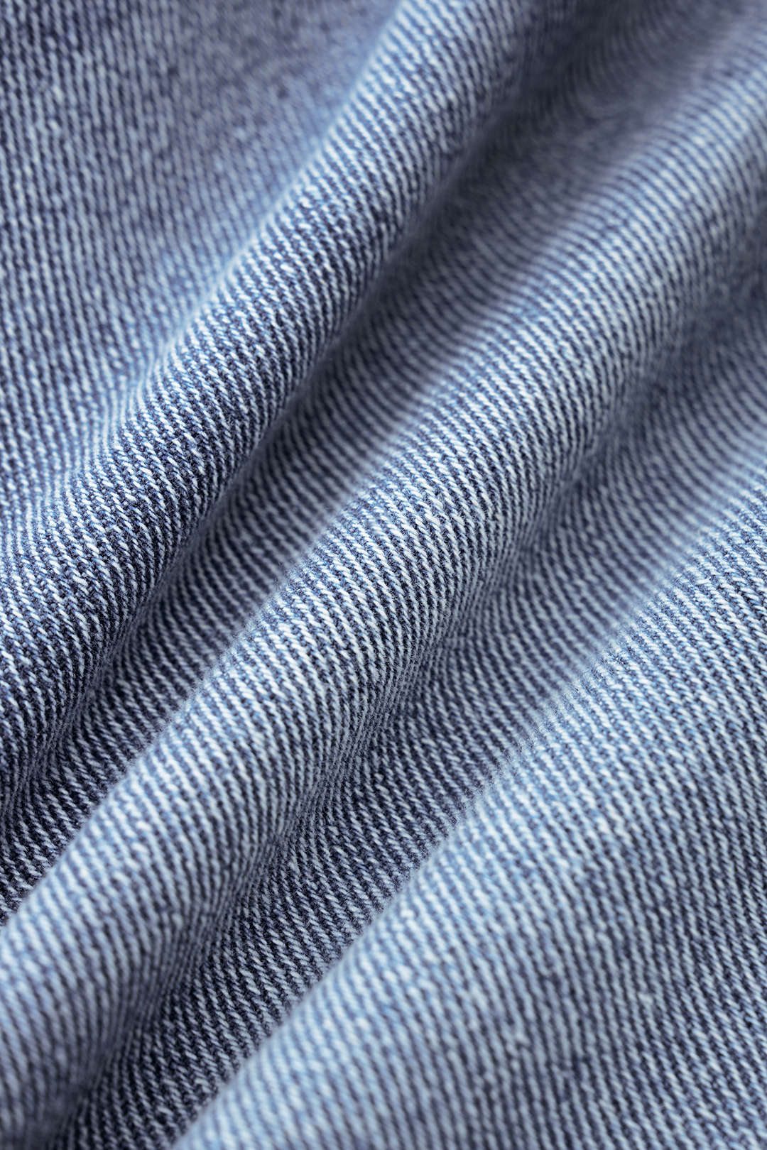 "Denim Crossed Asymmetrical Ruched Skirt"
