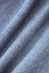 "Denim Crossed Asymmetrical Ruched Skirt"