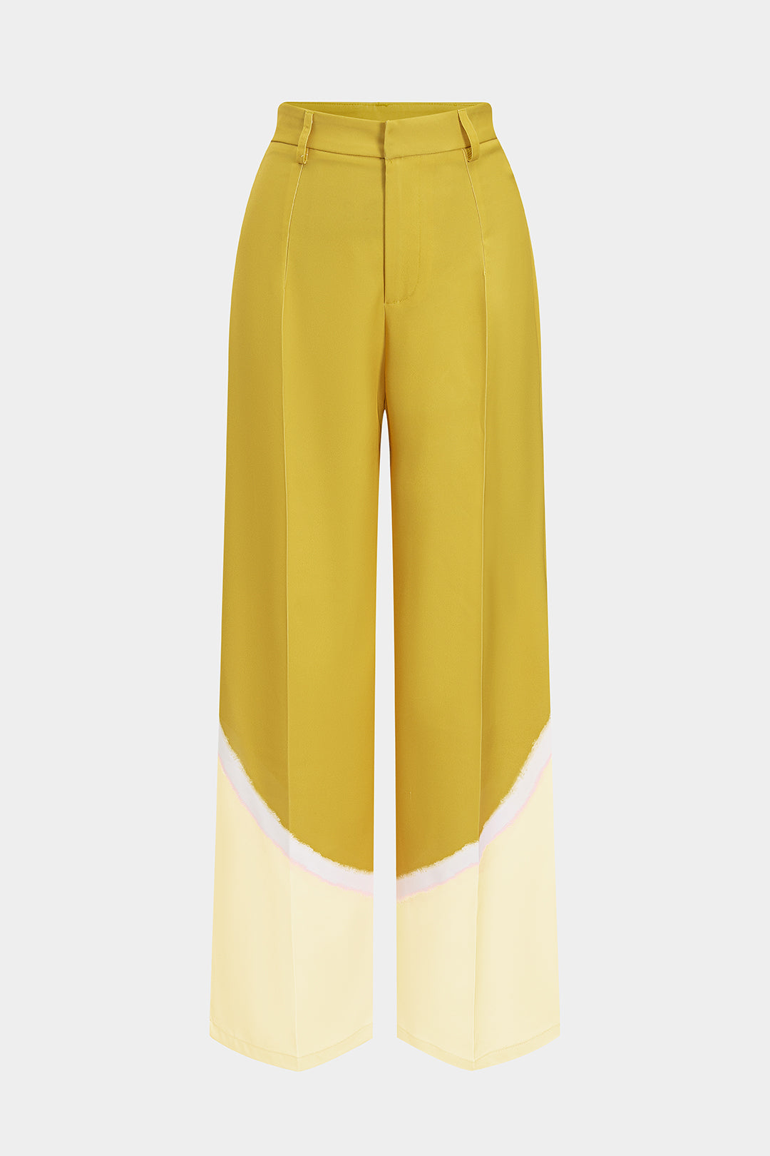 "Contrast Wide Leg Trousers"