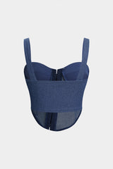 "Asymmetrical Cropped Cami Top"