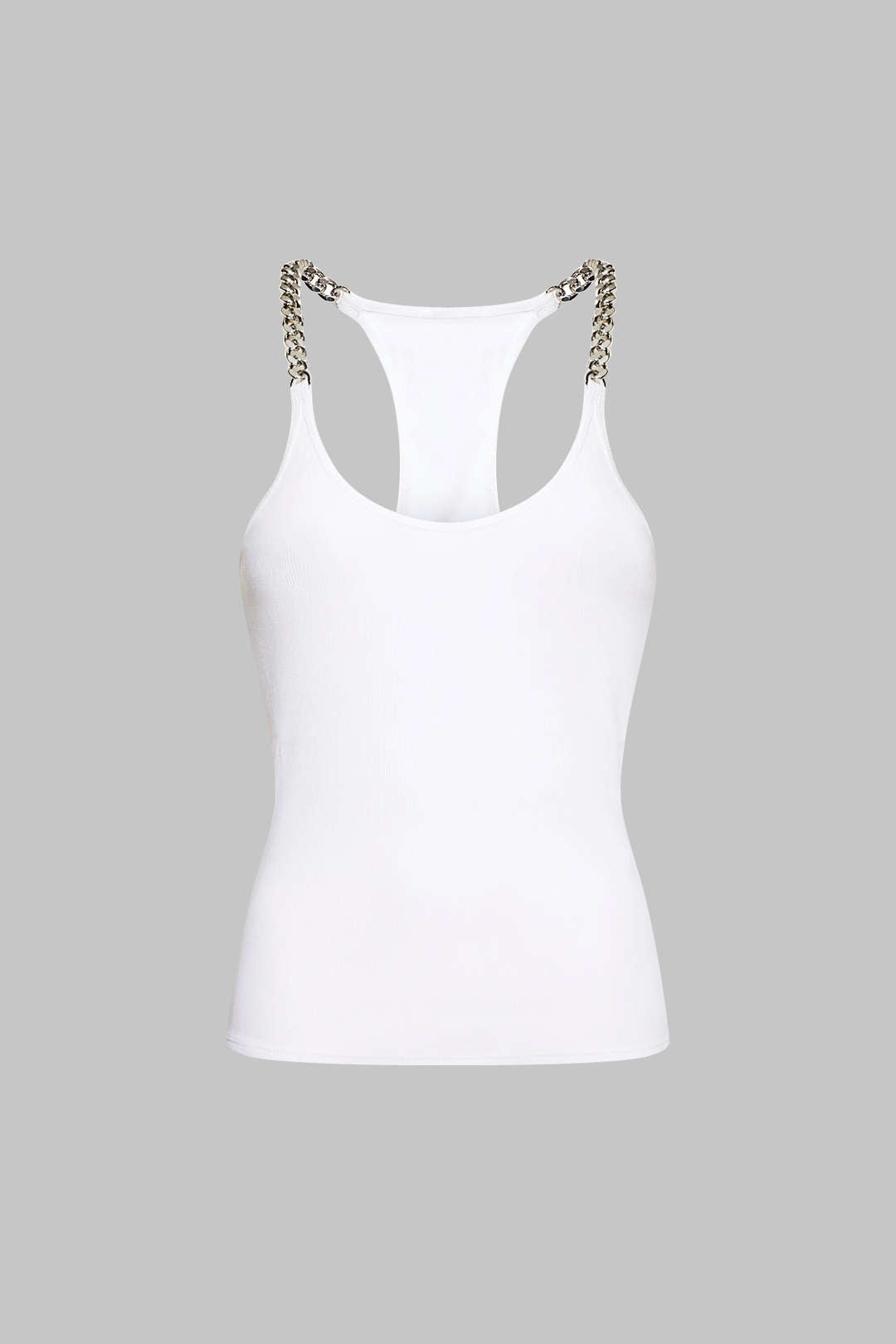 "Chain Decor Sleeveless Tank Top"