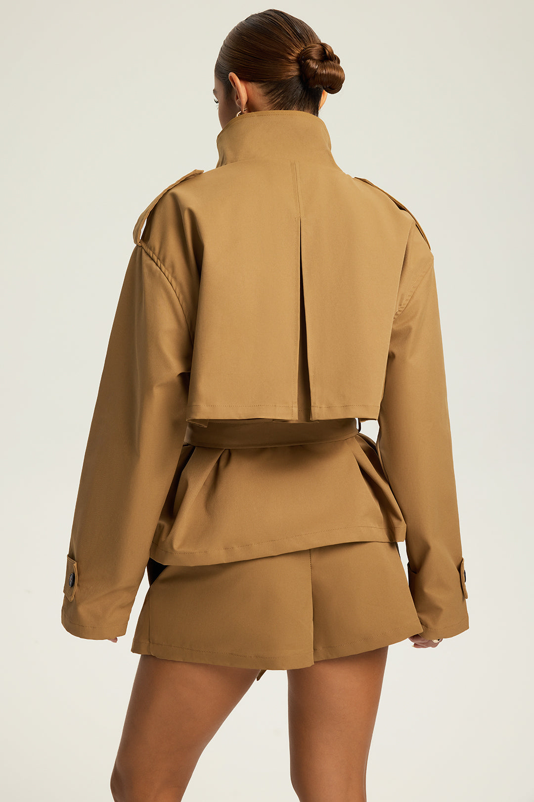 "Button Design Mini Skirt"