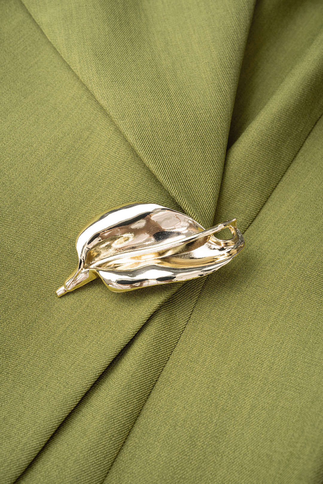"Asymmetrical Lapel Metallic Button Short-Sleeve Shirt"