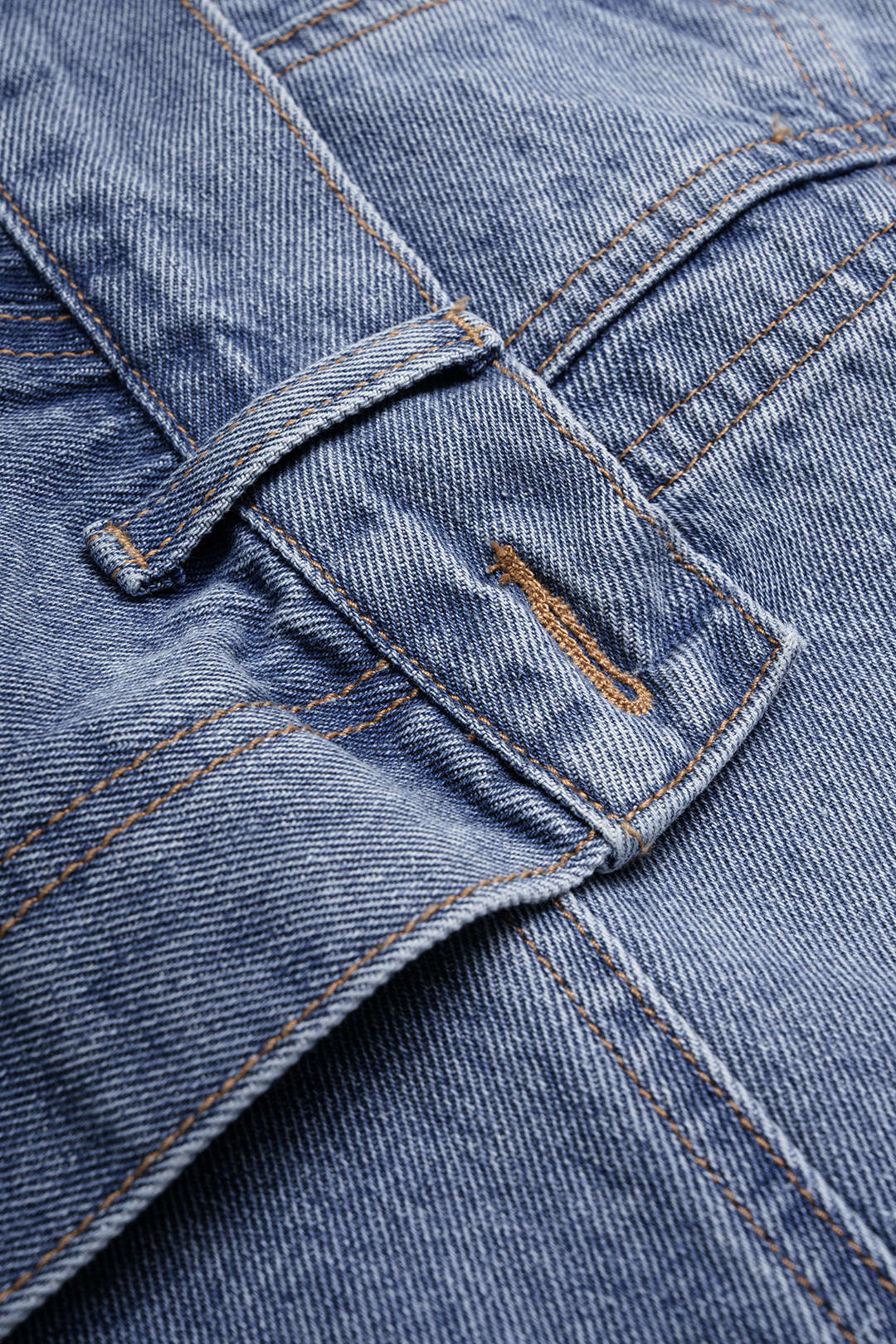 "Denim Asymmetrical Skirt"