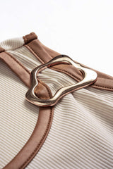 "Contrast Metallic Decor Sleeveless Tank Top"