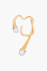 "1pc Pearl Curve Earring"
